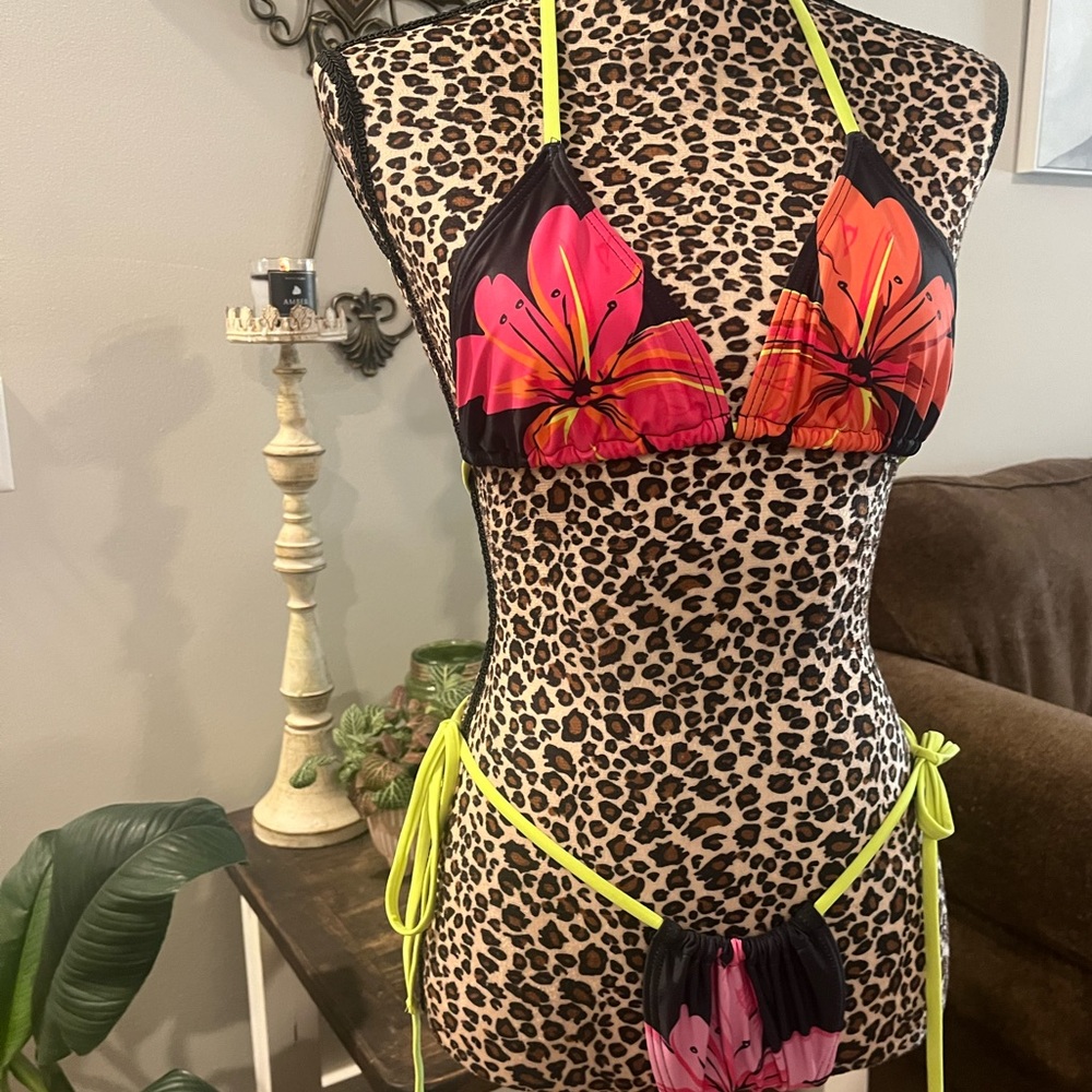 Tropical Flowers 2 piece Bathing Suit